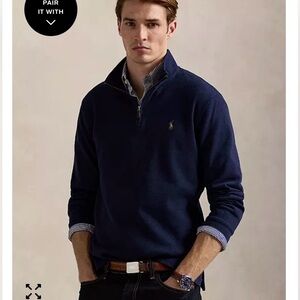 Polo Ralph Lauren Men's Estate-Rib Cotton Quarter-Zip Pullover